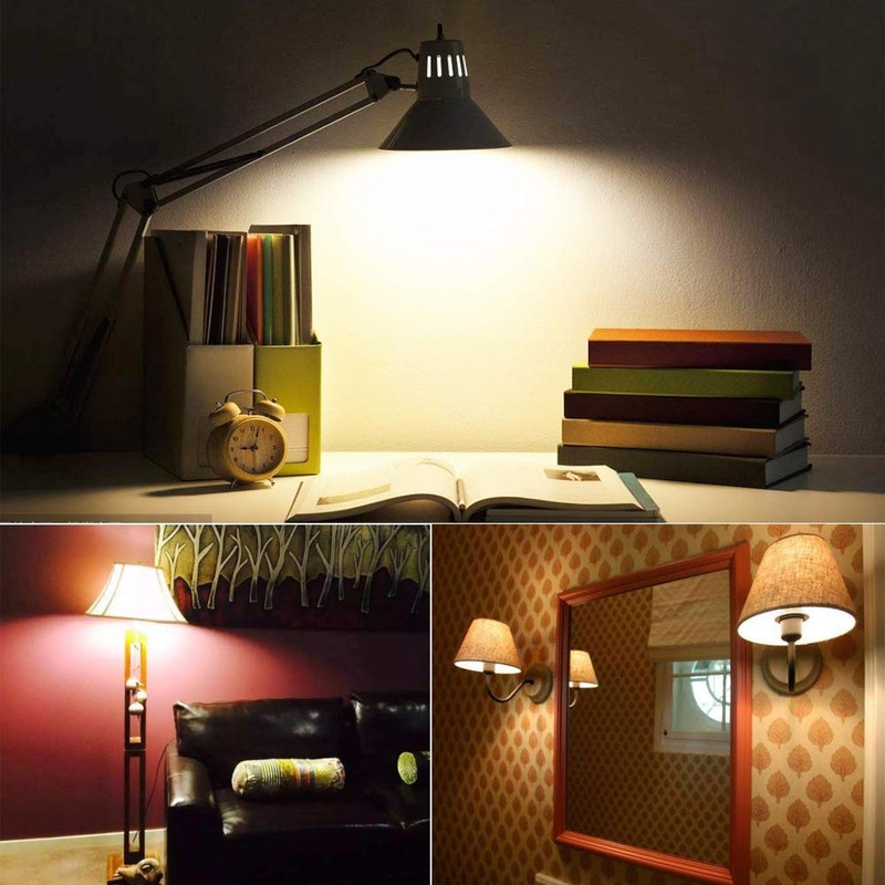 EKSAVE E17 LED 10W Light Bulb,80-100W Equivalent,Intermediate Base,Not Dimmable 3000K