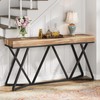 Tribesigns 55 Inches Console Table, Farmhouse Sofa Table Wood Entryway