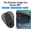 lekiliky 2PCS Car Side Windows Shades, Sunscreen Anti-glare Door Side