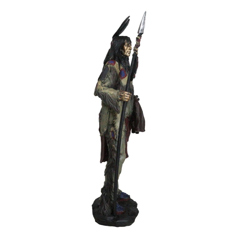 Koitsenko Indian Tribal Hunter Warrior Chief Holding Spear And Shield