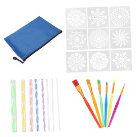 TEHAUX Portable Rocks Painting Kit DIY Dotting Tools Compact Mandala Tools Professional Dotting Kit