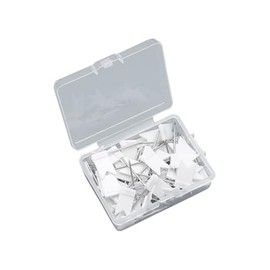 100 Pcs Small Flag Push Pins Travel Map Push Pins World Map Thumbtacks Notice Board Drawing Pins Decorative Marking Thumb Tacks with Storage Case for Home Office White