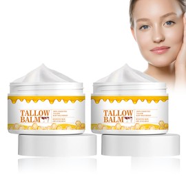Rice Beef Tallow Honey Balm, Beef Tallow Cream, Wrinkle Defense Tallow Balm, Beef Tallow Balm Cream, Honey Tallow Balm Body Cream, Face and Body Whipped Moisturising Cream for All Type Skin