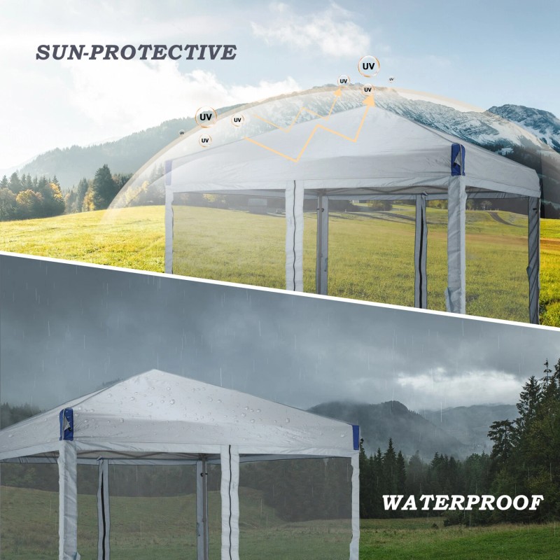 Aoodor 12'x12'/10'x10 - Gray, 10' x 10'