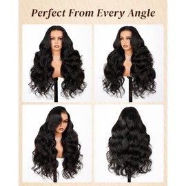 Arabella Hair 13x6 Lace Front Wigs Human Hair 230% Density Glueless Wig Human Hair 100% Body Wave Human Hair Wigs 12A Pre Plucked Pre-Bleached Pre-Cut Glueless Wig (22inch,13x6 body wave)