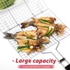 FZYCOM Barbecue Basket, Fish Roaster, Foldable BBQ Grill Basket, Fish