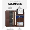 VULKIT Cartera Porta Pasaporte Billetera de Viaje con Bloqueo RFID