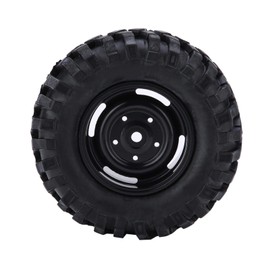 Offroad RC Tyres, Pack of 4 Rubber Wheels Tyres, Durable Caterpillar Vehicle Tyre with Non-Slip Pattern for Hsp Redcat Traxxas Axial Scx10 Rc4wd D90 Tamiya Cc01 1/10 Caterpillar RC Parts