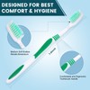 Navona 100 PCS Premium Individually Wrapped Bulk Toothbrush Pack, Disposable