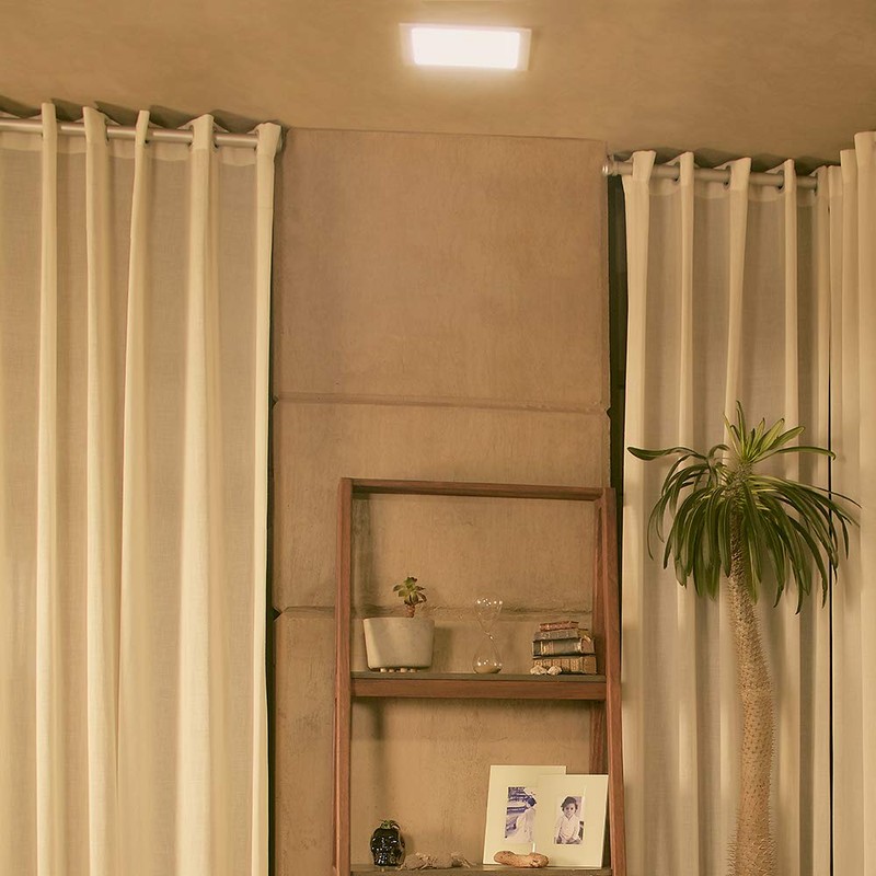 Tecnolite Lámpara LED Empotrado, Lámpara LED Empotrable Cuadrada, 6 W,