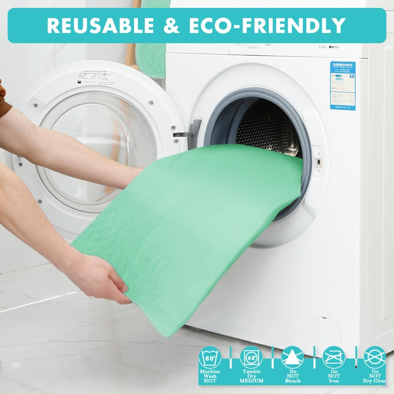 Bunlitent Washable Underpads, 36" x 72", 3 Pack - Heavy