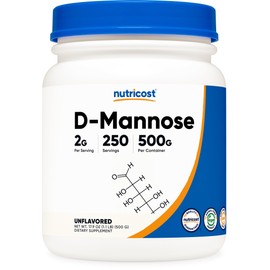Nutricost Nutricost D-Mannose Powder 500 Grams (250 Servings) - Vegan, Non-GMO and Gluten Free