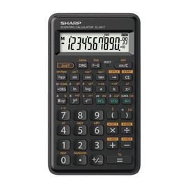 Sharp Function Calculator, Simple & Compact, 73 Functions, Entry-Level Model, Pythagoras EL-501T-X
