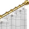 EBOATOP Gold Shower Curtain Rod - Never Rust No Drill