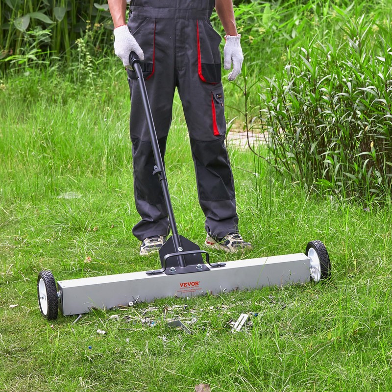VEVOR 36-Inch Magnetic Sweeper with Wheels, 55 lbs Capacity, with