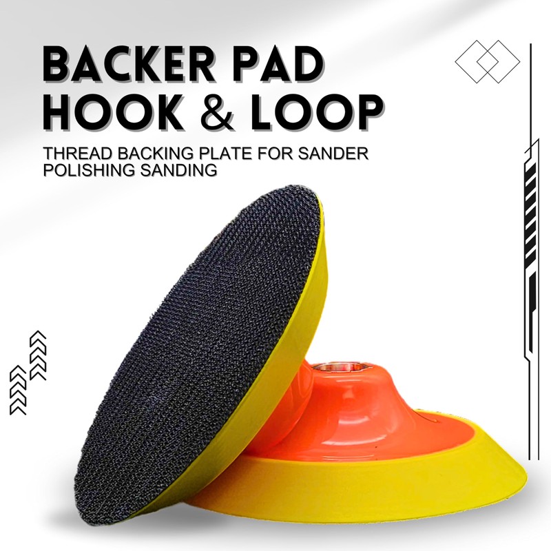 JUSTCUT 4, 5, 7, Inch Backer Pad Hook & Loop/PSA