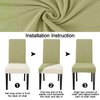 Keyroal Dining Room Chair Covers Set of 4, Stretch Solid