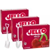 Jell-O Gelatin Dessert Mix 3oz w/ Mini Shovel Spoons (Cherry)