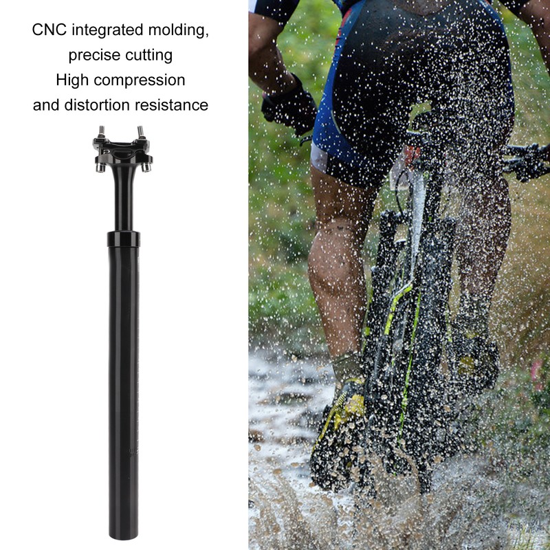 LUNJE Mountain Bike Suspension Seatpost Shock Tube 31.6x400mm Aluminum Alloy