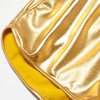 Perfashion - Pantalones cortos metálicos brillantes para mujer, Oro, 6-8