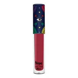 Labial Yuya Líquido Mate Rojo Feliz A Prueba De Agua Larga Duración