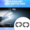 Edinstry 2PCS H7 Headlight LED Bulb Socket Adapter Base Clip