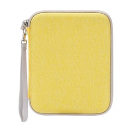 120 Pockets Card Case Compatible with Yoto Cards, Soft Portable Folder with Zipper Pockets Player, Mini Audiobook Cards Binder Holder with Sleeves for Travel Home School (Yellow)