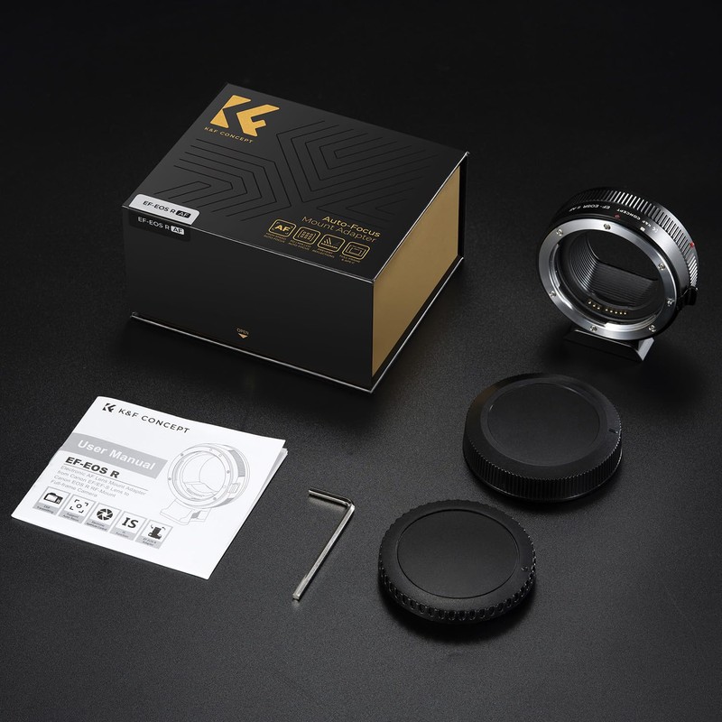 K&F CONCEPT Lens Adapter EF-EOSR Auto Focus Mount Converter for