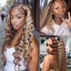 Dokksiiia Dark Brown and Light Blonde Human Hair Bundles P4/613
