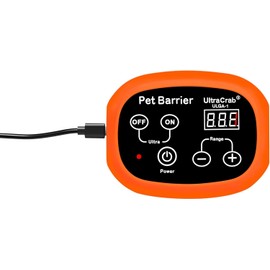 UltraCrab Transmitter for Indoor Pet Barrier for Dogs,Wireless Indoor Electric Fence,Keeps Areas Off Limits,Dog Home Proofing, Orange