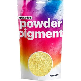 Hemway Pigment Powder Colour Luxury Ultra-Sparkle Dye Metallic Pigments for Epoxy Resin, Polyurethane Paint (24K Gold, 50g / 1.75oz)