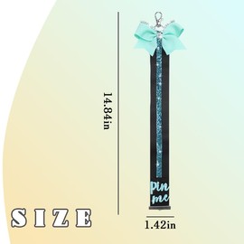 Pin Me Ribbon for Backpack Cheer Bag Cheer Bow Keychains for Backpacks Cheering Stuff Toddler Girls Cheerleader Gifts For Kids Daughter Graduation Birthday Gifts to Granddaughter Bow Key Chain