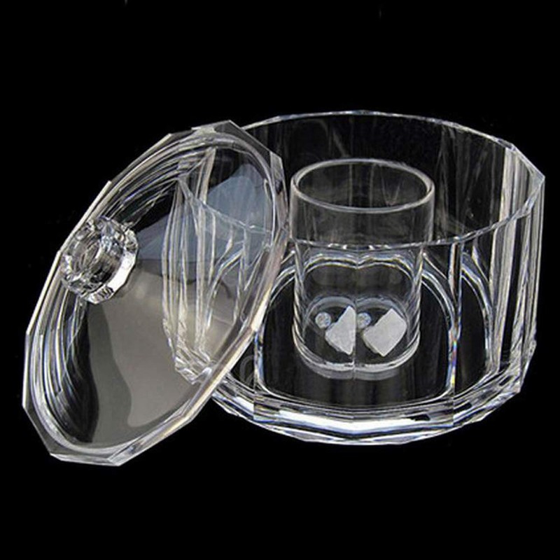YTBH-08085 Acrylic Candy Bowl with Lid Diameter 14.7 cm x