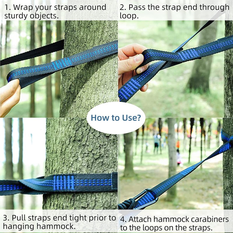 Hammock Straps ValueHall 2 Pack Hammock Tree Straps 10 Feet