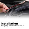 EZAUTO WRAP Red 16FT Car Molding Trim Automobie Rubber Seal