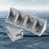 5pcs 4040 Aluminum Alloy Corner Bracket, L Shape Right Angle