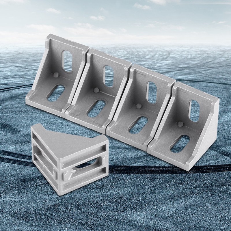 5pcs 4040 Aluminum Alloy Corner Bracket, L Shape Right Angle