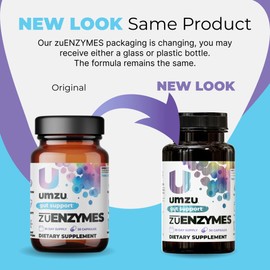 UMZU ZuEnzymes Digestive Enzymes Supplement | 21 Enzymes for Gut Health Support, Digestion & Nutrient Absorption | Helps Break Down Lactose, Carbs, Proteins & Fats (30 Day Supply | 30 Capsules)
