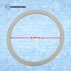 Poolzilla 2 Pack Replacement Gasket for Pool Light Lense, Made