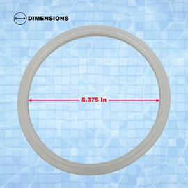 Poolzilla 2 Pack Replacement Gasket for Pool Light Lense, Made of Durable Silicone, Compatible with Pentair, AmeriLite, IntellliBrite, Sam AmerLite, and OEM 79101600Z