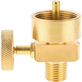 Mtsooning 1LB Propane Tank Refill Adapter for Throwaway Cylinder, with 1/4" Male NPT Thread x 1"-20 Female Cylinder Thread Fitting Connector for Stove, Grill