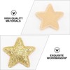 ABOOFAN 100PCS Golden Star Patch Iron On Applique Patches Star