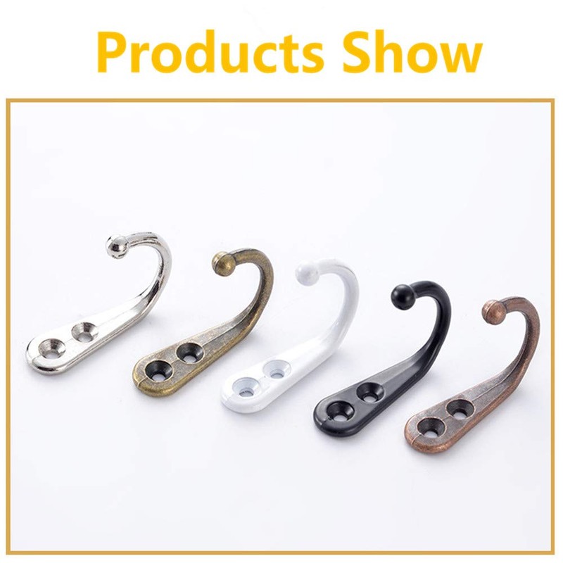 24 Pieces Coat Hooks, Wall Mounted Hook Robe Hooks Coat