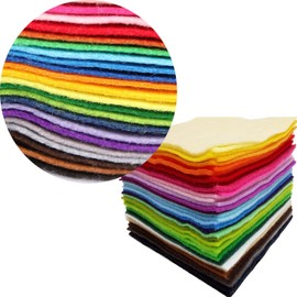 Colour Felt Sheets, Soft Felt Fabric, 15X15CM Acrylic Felt for Crafts, 40 Colours Craft Felt for DIY and Sewing Projects