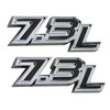 2pcs 7.3 Liter Enigne Powerstroke Power Stroke Turbo Side Decal