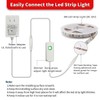 MY BEAUTY LIGHT White LED Strip Lights,16.4ft Dimmable LED Light