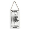 HTBIG Rustic Classroom Wood Sign, 6'' x12'', White, Inspirational Teacher