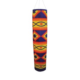 In the Breeze 5166 Sunset 41-Inch Cone Windsock-Colorful, Large Hanging Decoration