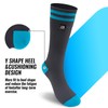 LEAKDRY Waterproof Socks,Thermal Mid Calf,Long Socks,Lighteweight & Breathable (US, Alpha,