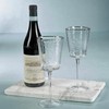Zodax Aperitivo Triangular Stemware or Glassware - Clear with Platinum
